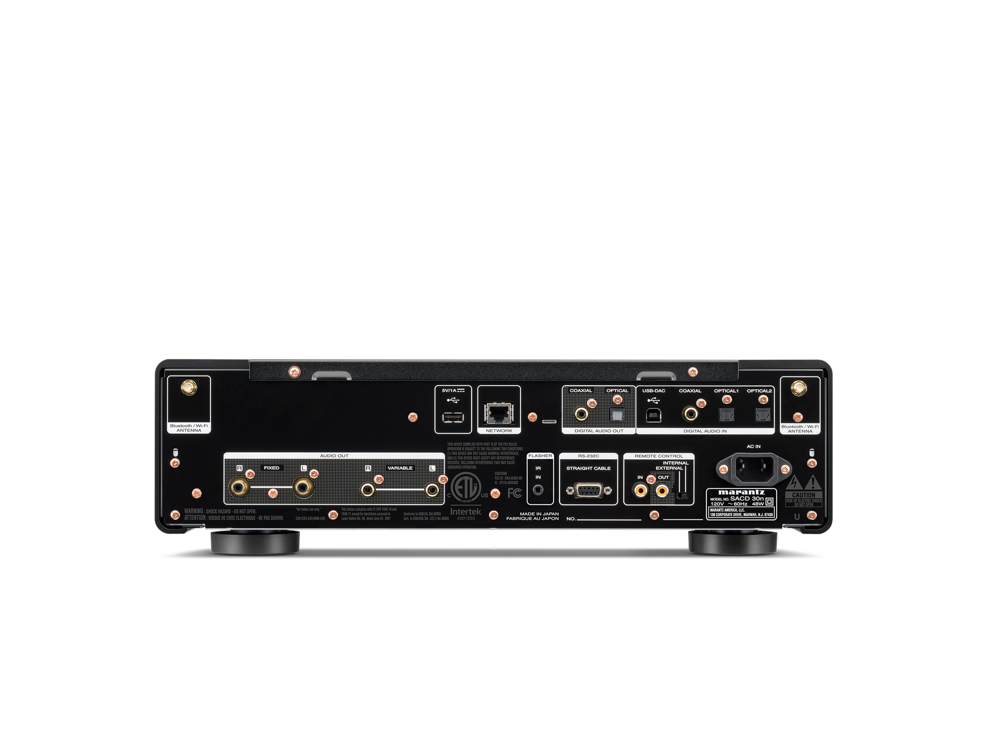 Marantz SACD 30n Networked SACD / CD Player -back-black