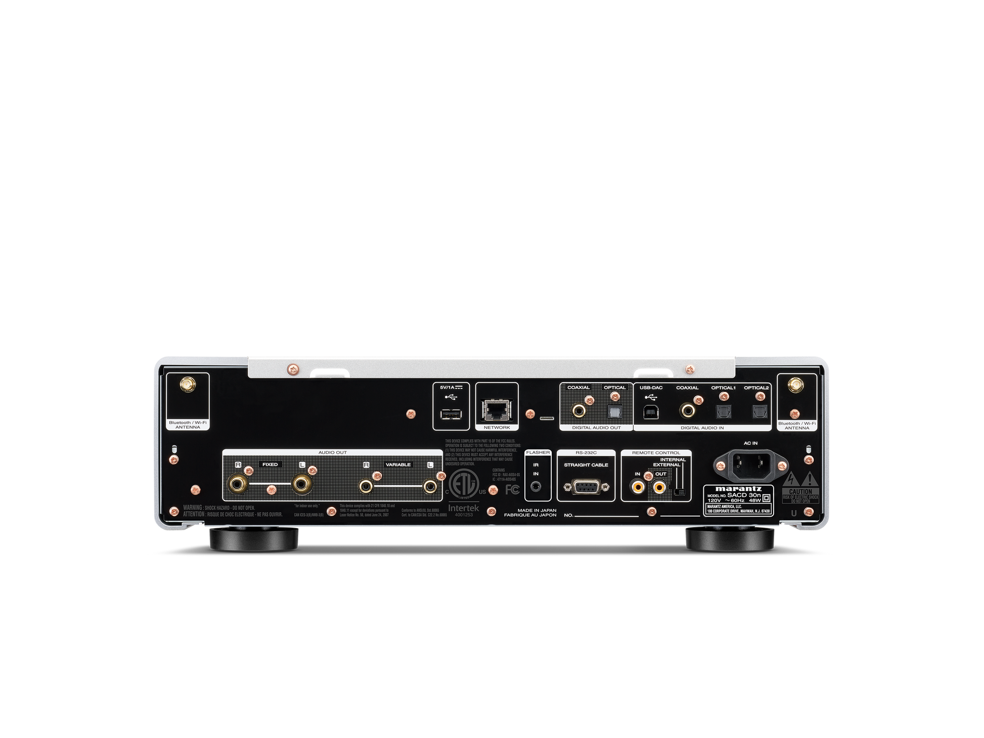 Marantz SACD 30n Networked SACD / CD Player -back-white