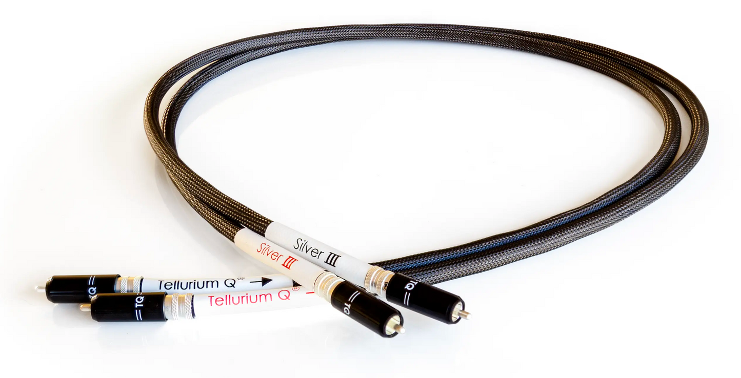 Tellurium Q Silver III RCA Cable-black