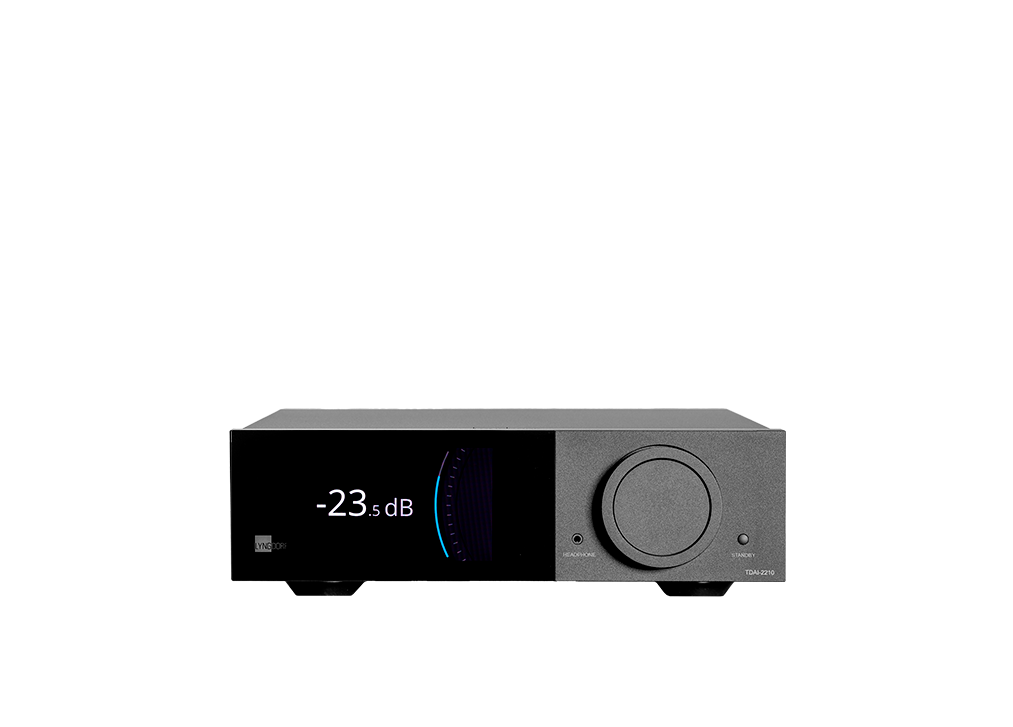 Lyngdorf TDAI-2210 Streaming Integrated Amplifier-black-front