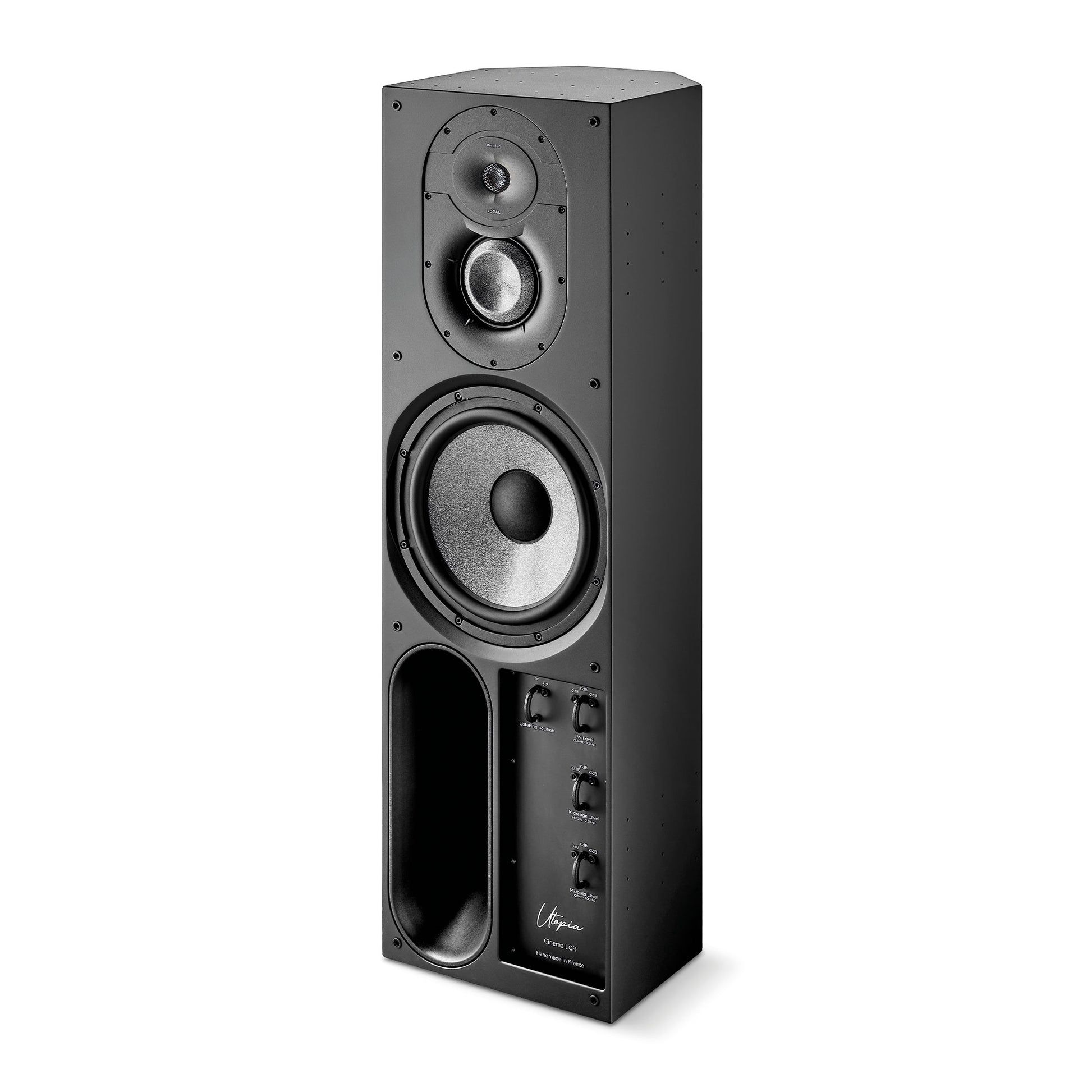 Focal Cinema LCR In-Wall Home Theater Speaker-black-front