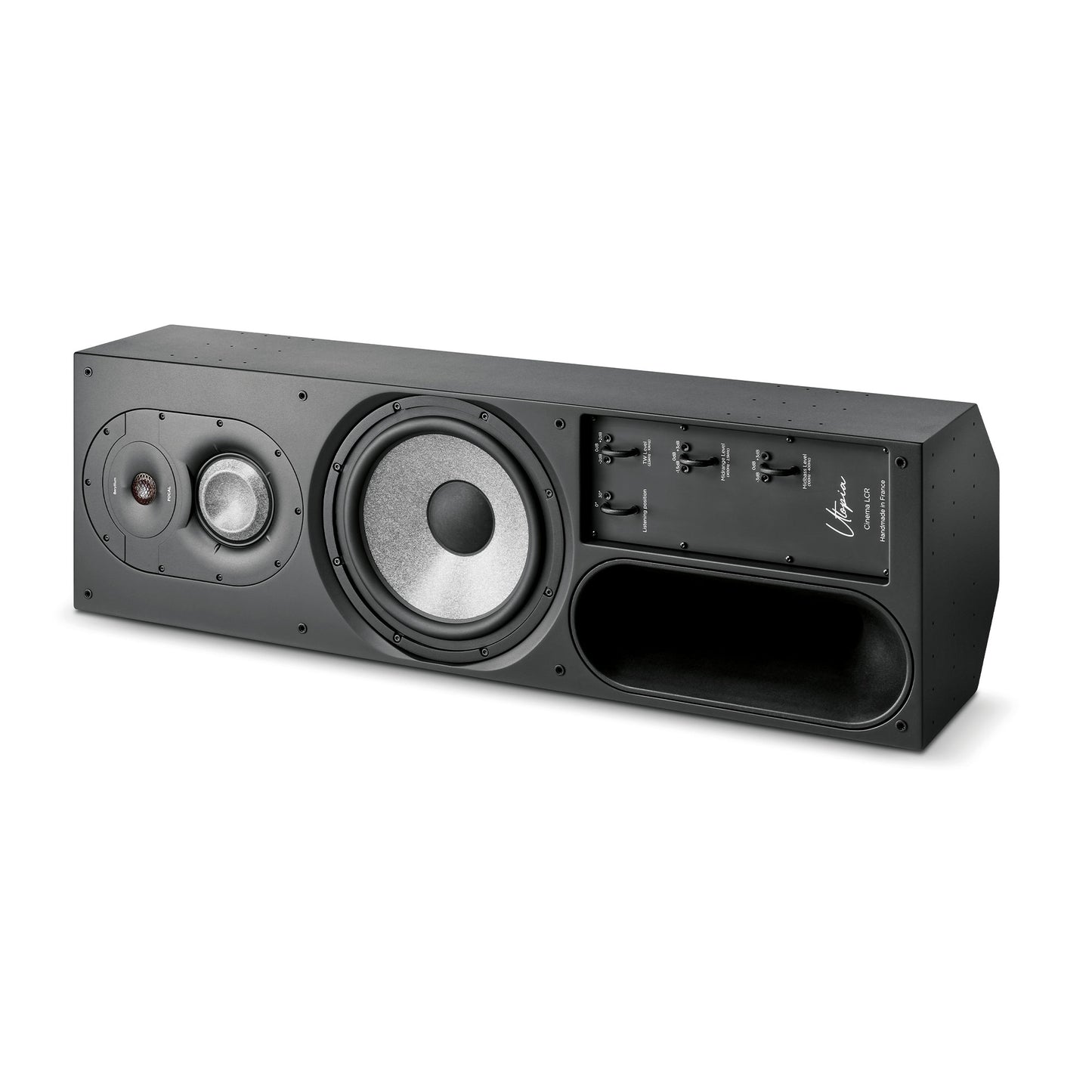 Focal Cinema LCR In-Wall Home Theater Speaker-front-black