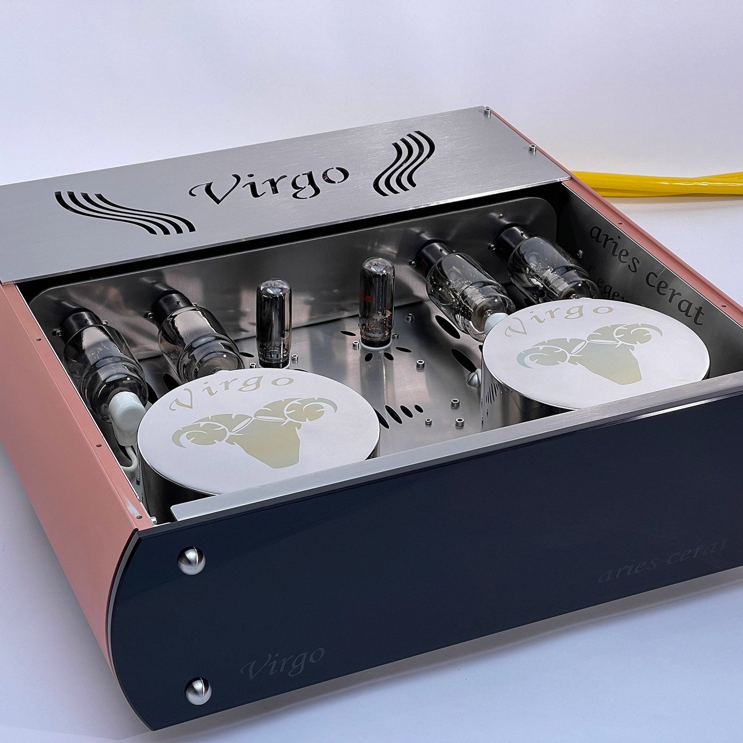 Aries Cerat Virgo Two Chassis Pre Amplifier- top-open