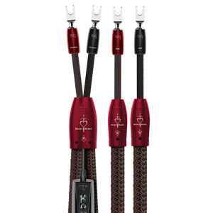 Audioquest Brave Heart Full-Range Speaker Cable-silver-multi-spade