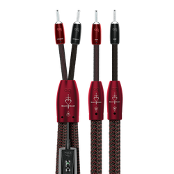 Audioquest Brave Heart Full-Range Speaker Cable-silver-banana