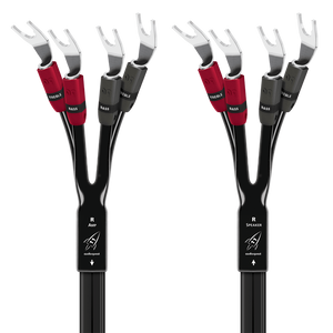 AudioQuest Rocket 11 Single BiAmp Speaker Cable (Pair)-silver-spade-spade