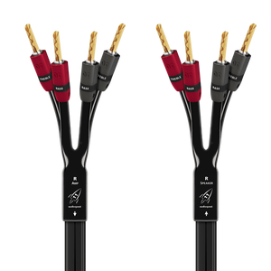 AudioQuest Rocket 11 Single BiAmp Speaker Cable (Pair)-banana-banana-gold