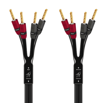 AudioQuest Rocket 11 Single BiAmp Speaker Cable (Pair)-banana-banana-gold