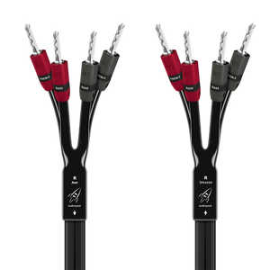 AudioQuest Rocket 11 Single BiAmp Speaker Cable (Pair)-silver-banan-banana