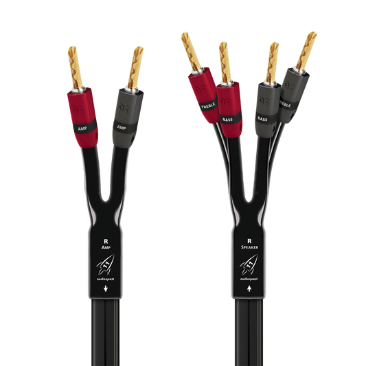 AudioQuest Rocket 11 Single-BiWire Speaker Cable (Pair)-Gold Banana