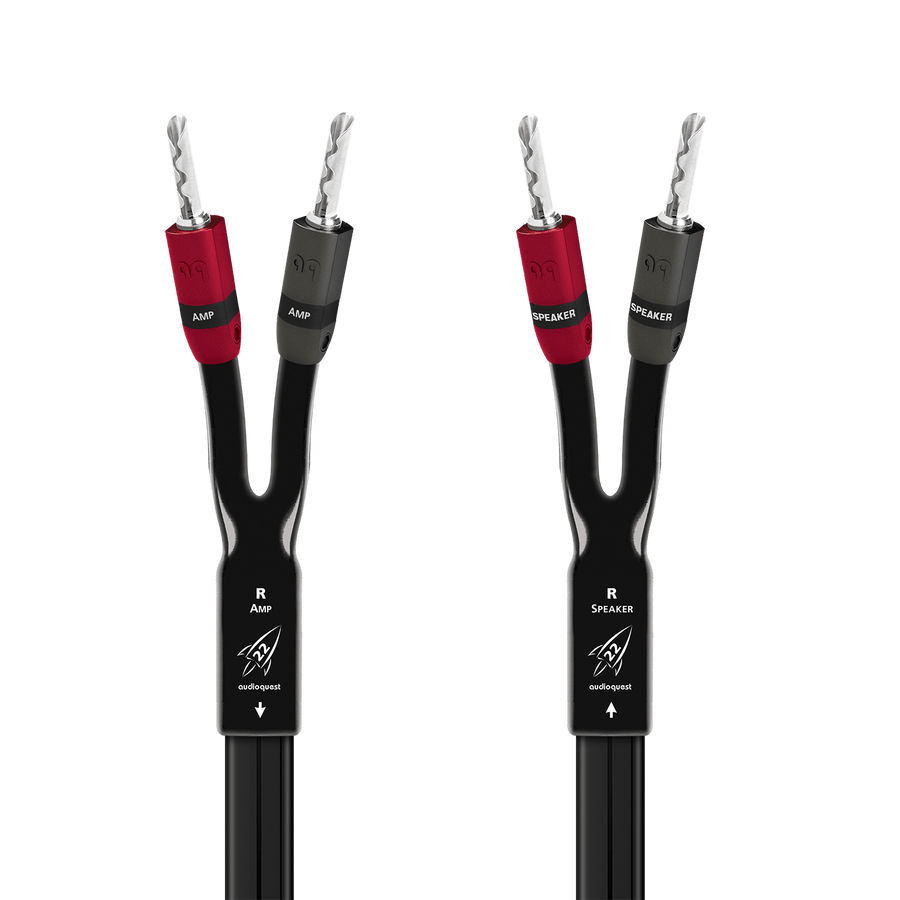 AudioQuest Rocket 22 Full-Range Speaker Cable (Pair)-Silver-banana