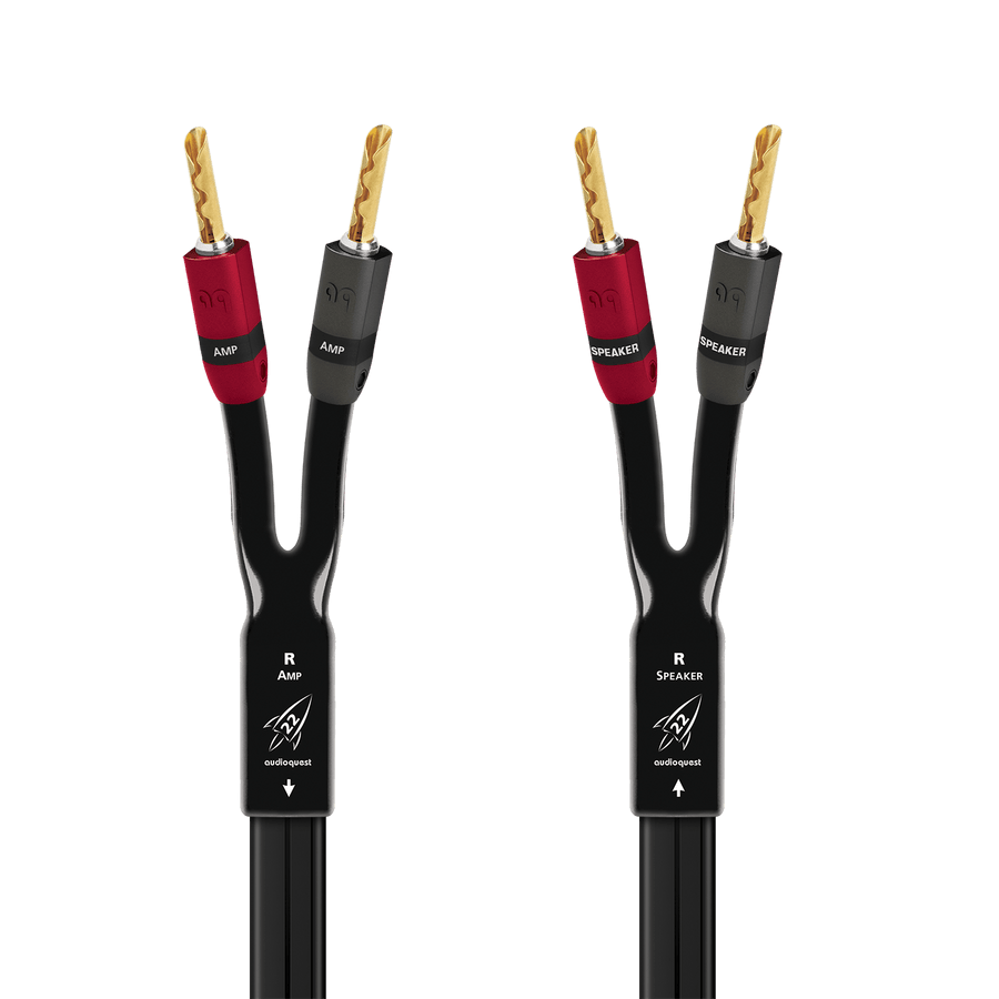 AudioQuest Rocket 22 Full-Range Speaker Cable (Pair)-gold-banana