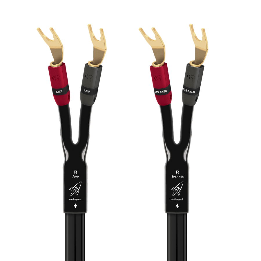 AudioQuest Rocket 22 Full-Range Speaker Cable (Pair)-gold-multi-spade
