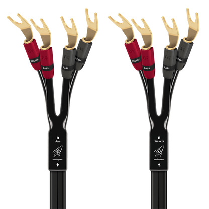 AudioQuest Rocket 22 Single BiAmp Speaker Cable (Pair)-gold-multi-spade
