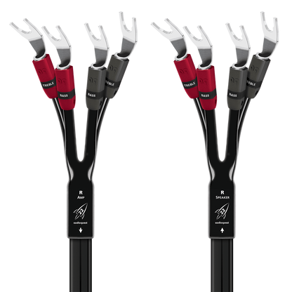 AudioQuest Rocket 22 Single BiAmp Speaker Cable (Pair)-silver-multi-spade