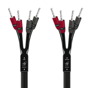 AudioQuest Rocket 22 Single BiAmp Speaker Cable (Pair)- silver -banana