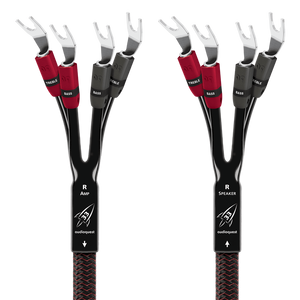 AudioQuest Rocket 33 Single BiAmp Speaker Cable -silver-multi-spade