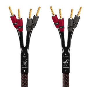 AudioQuest Rocket 33 Single BiAmp Speaker Cable -gold-banana