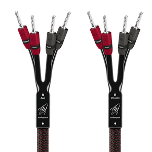 AudioQuest Rocket 33 Single BiAmp Speaker Cable -silver-banana