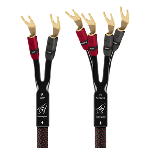 AudioQuest Rocket 33 Single-BiWire Speaker Cable-spade-gold