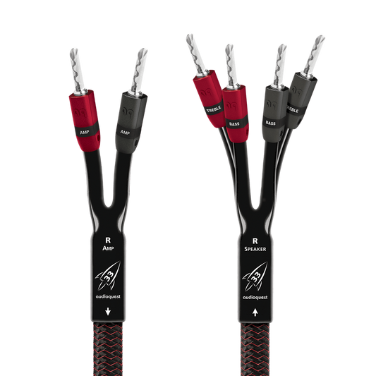 AudioQuest Rocket 33 Single-BiWire Speaker Cable-banana-silver