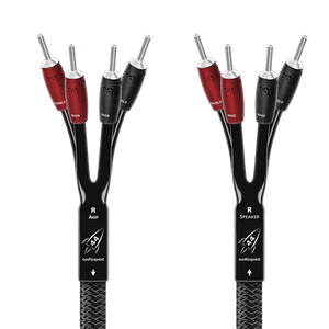 AudioQuest Rocket 44 Single BiAmp Speaker Cable-silver-banana