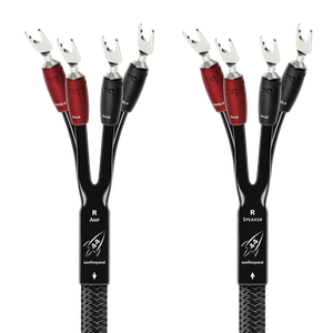 AudioQuest Rocket 44 Single BiAmp Speaker Cable-silver-multi-spade