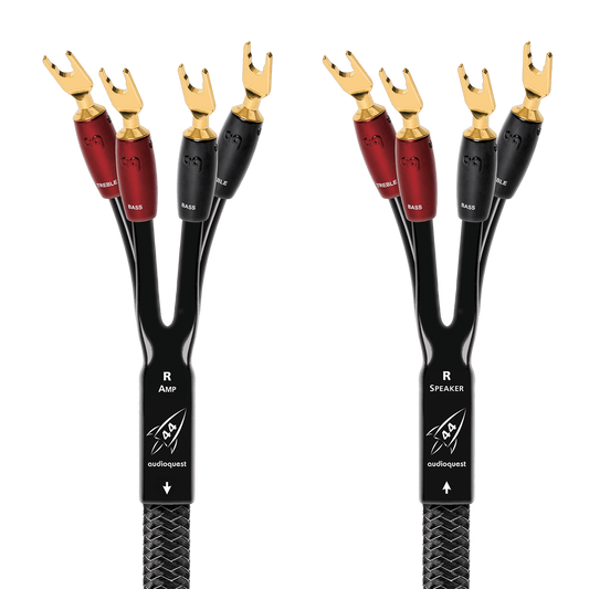 AudioQuest Rocket 44 Single BiAmp Speaker Cable-gold-multi-spade