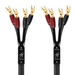 AudioQuest Rocket 44 Single BiAmp Speaker Cable-gold-multi-spade