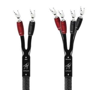 AudioQuest Rocket 44 Single-BiWire Speaker Cable-multi-spade-silver