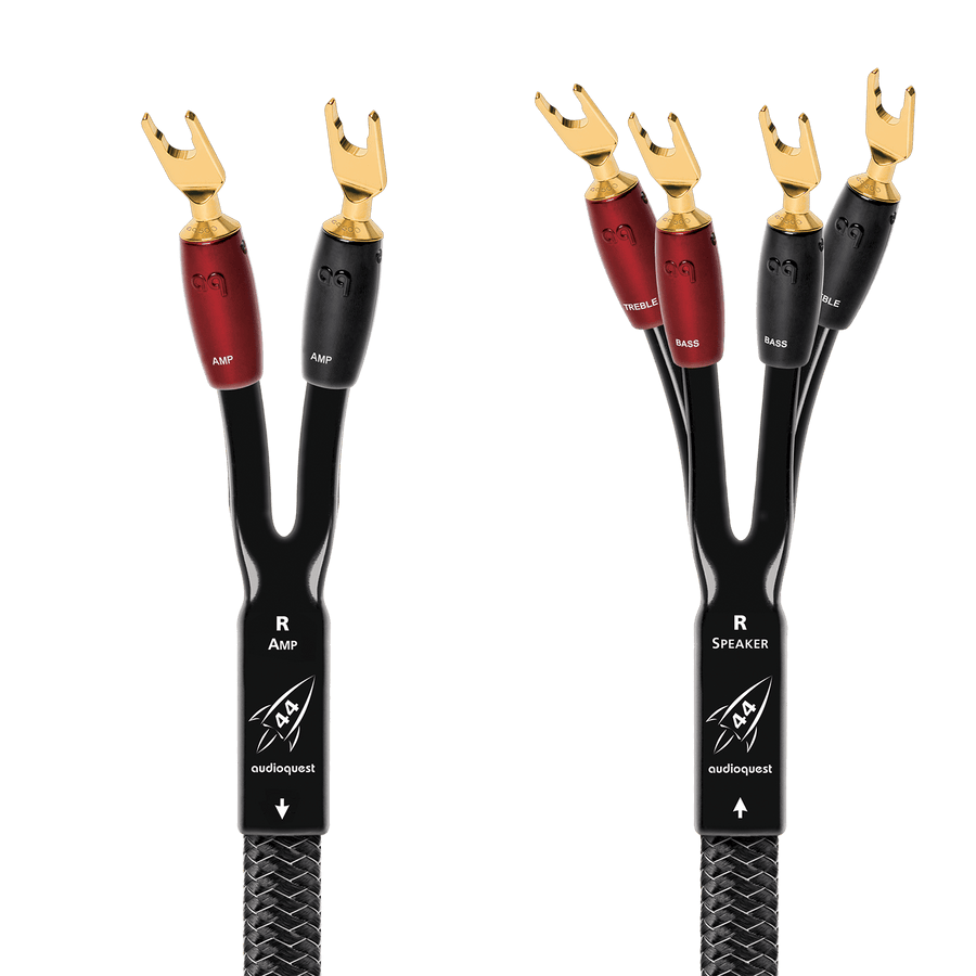 AudioQuest Rocket 44 Single-BiWire Speaker Cable-gold-multispade