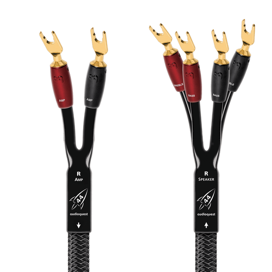 AudioQuest Rocket 44 Single-BiWire Speaker Cable-gold-multispade