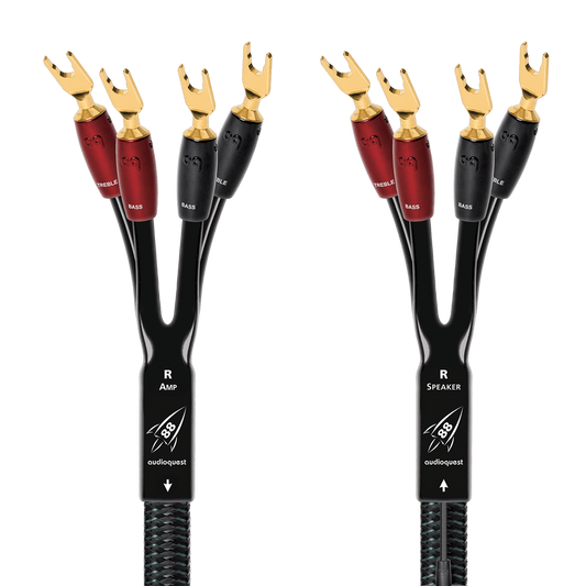 AudioQuest Rocket 88 Single BiAmp Speaker Cable -gold-multi-spade