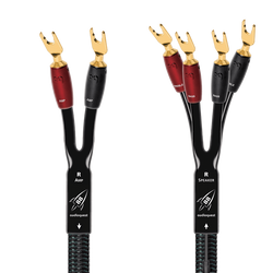 AudioQuest Rocket 88 Single-BiWire Speaker Cable-gold-multi-spade