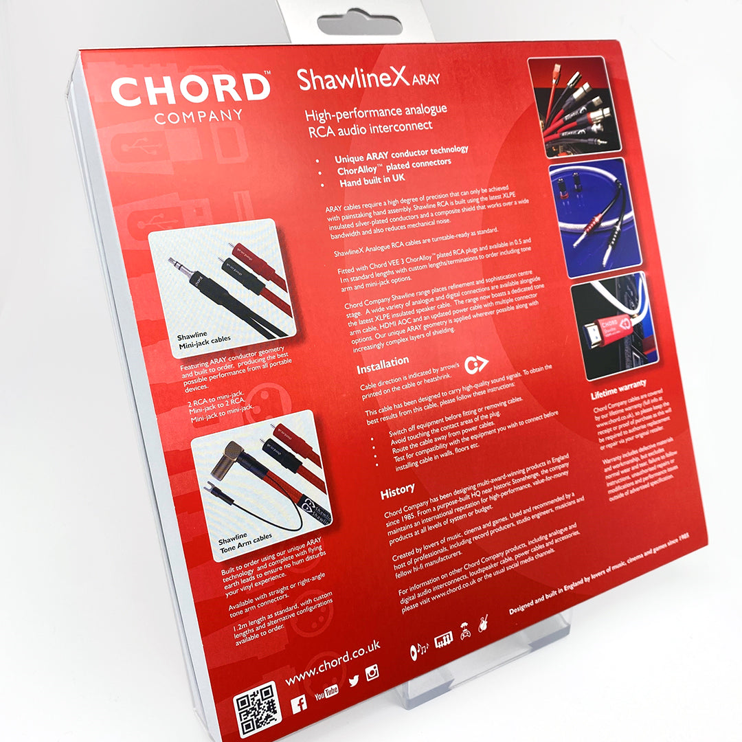 Chord ShawlineX ARAY Analogue  Mini-jack/RCA cable