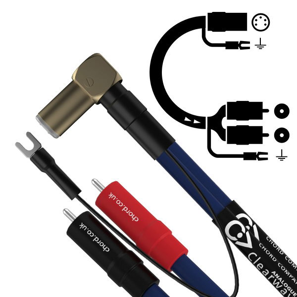 Chord ClearwayX Arm Lead / tonearm cable-right angle