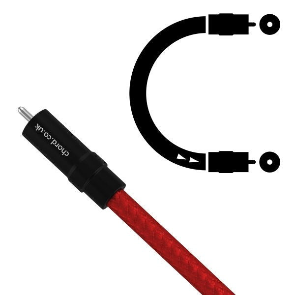 Chord Shawline Digital Tuned ARAY RCA Cable - red