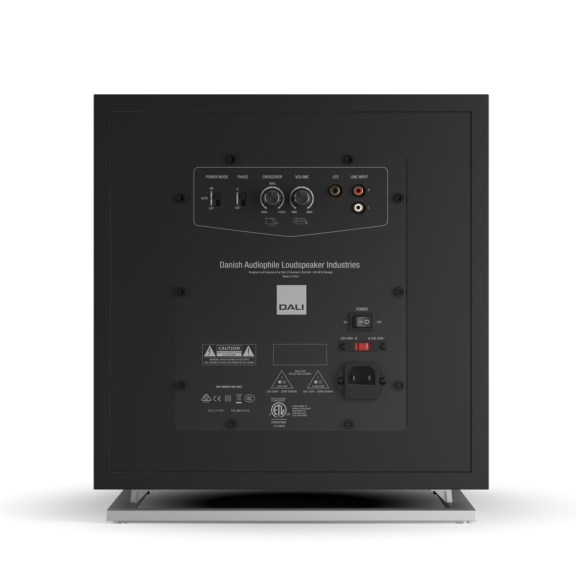 Dali SUB E-12 F Subwoofer-black-rear