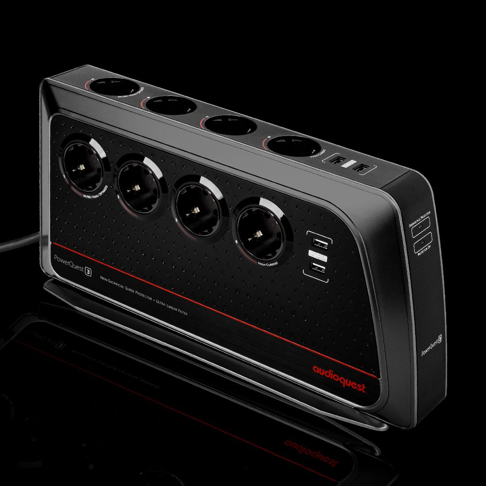 Power Audioquest AudioQuest PowerQuest PQ3 Power Conditioner - EU Schuko Plug ...