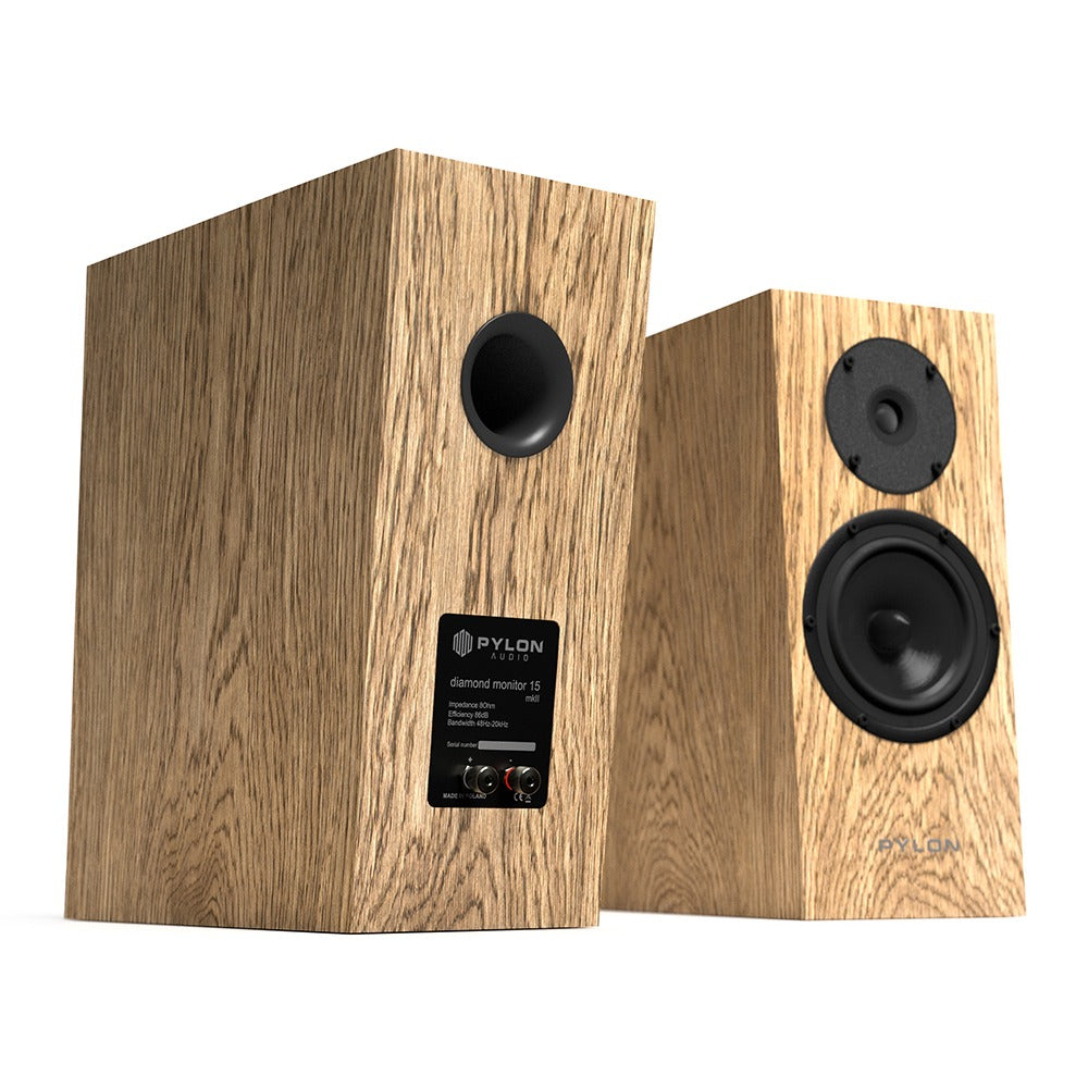 Pylon Audio Diamond monitor 15 mkII Bookshelf Speakers-walnut