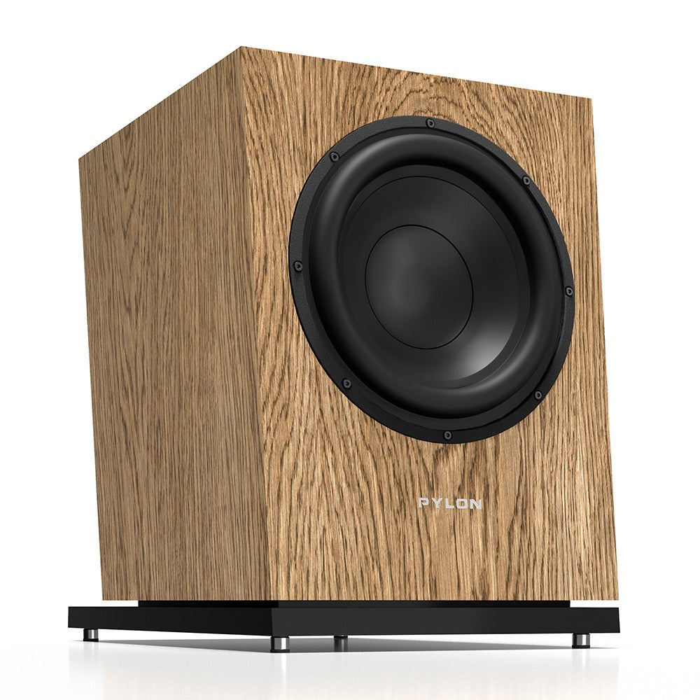 Pylon Audio Diamond sub Active Subwoofer - walnut-front
