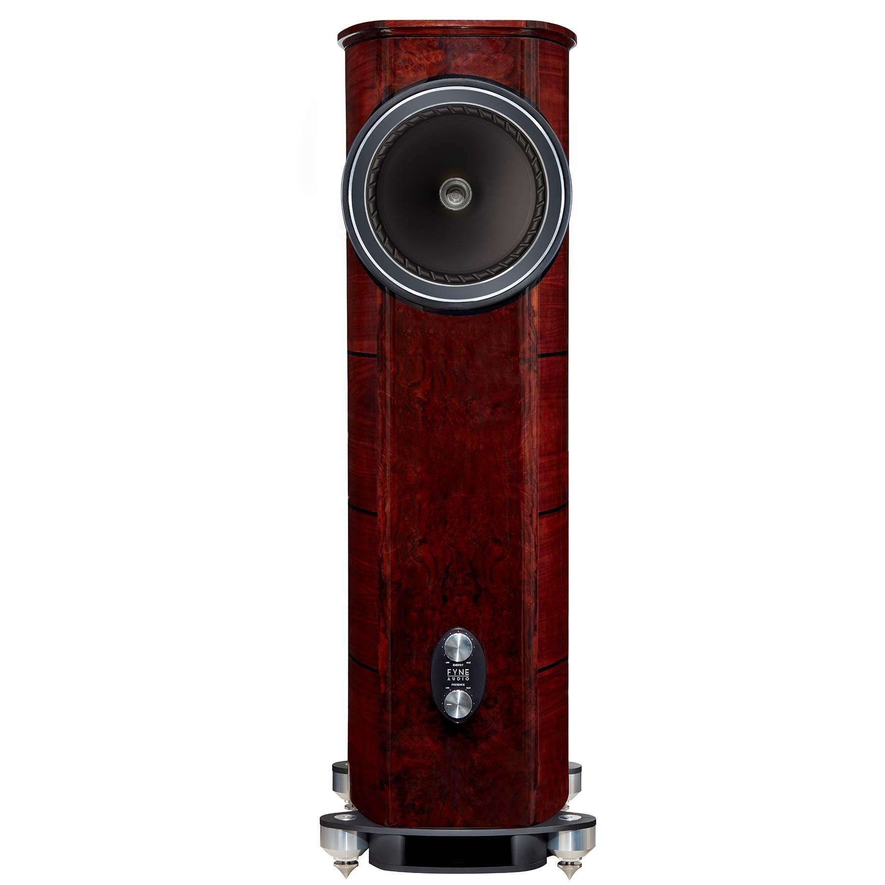 Fyne Audio F1-12S Floorstanding Speaker-front-walnut
