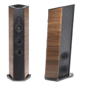 Sonus Faber IL Cremonese Floorstanding Speakers- walnut- front - side
