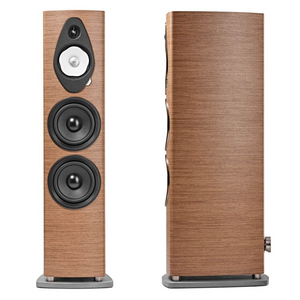 Sonus faber Sonetto VIII G2 Floorstanding Speakers (Pair) - walnut- front - side
