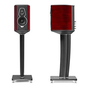 Sonus Faber Guarneri G5 Standmount Loudspeaker (Pair) - red-with stands