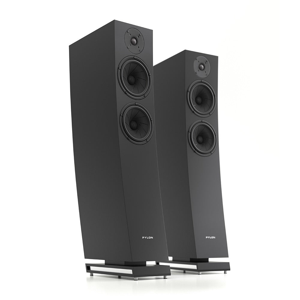 Pylon Audio Jasper 25 mkII Active Floorstanding Speakers-black