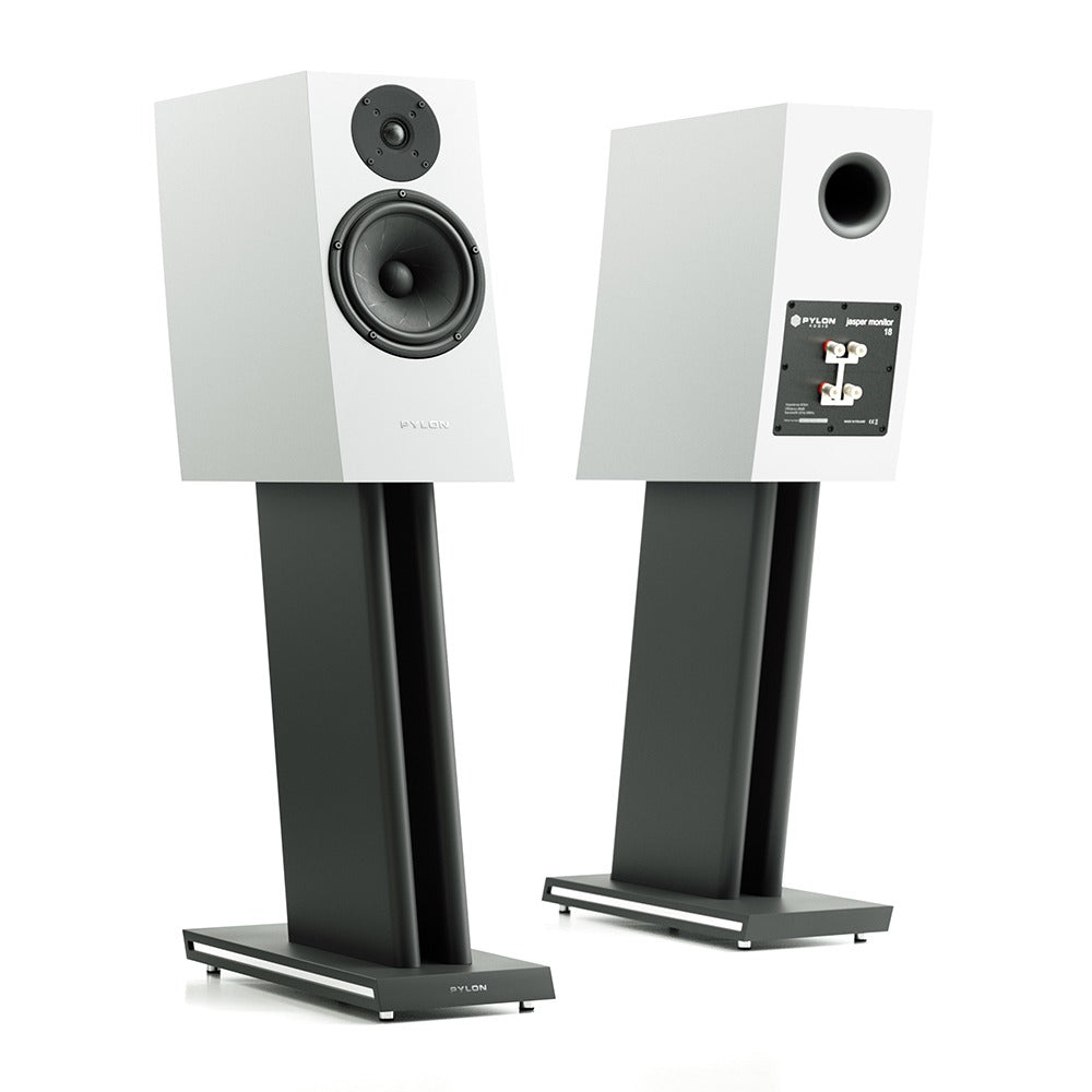 Pylon Audio Jasper monitor 18 Bookshelf Speakers-white