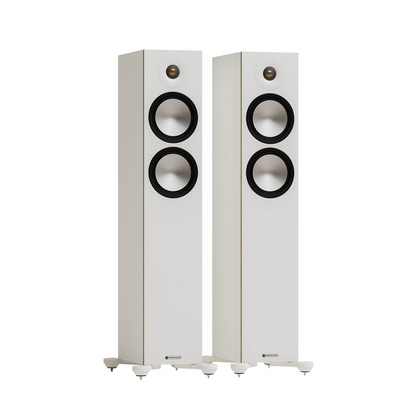 Monitor Audio Bronze 300 7G Floorstanding Speakers-white-front