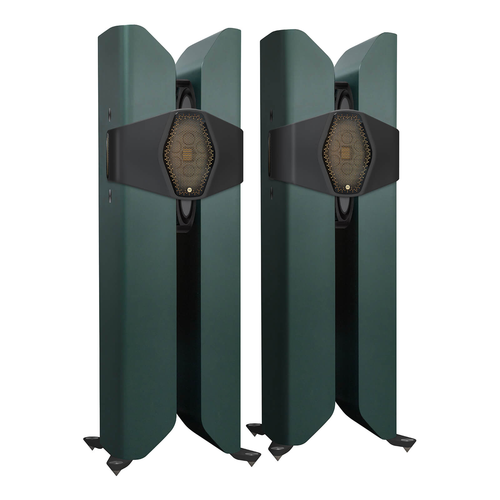 Monitor Audio Hyphn Floorstanding Speakers - Matte Heritage Green