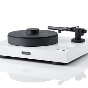 Bergmann Mange Anniversary Edition Airbearing Turntable & Linear Tracking Airbearing Tonearm-white-plinth
